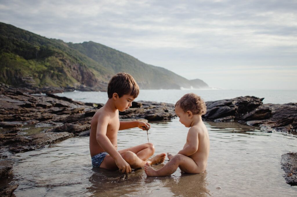 kinderen op het strand fotografie